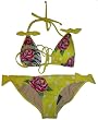 Women's Ed Hardy Swimwear Bathing Suit 2 Pc. Bikini Yellow Rose Medium