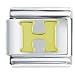Pugster Golden Italian Charm Bracelet Letter H Words & Phrases