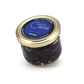 Marky's Fresh Farmed River Beluga Caviar, Malossol, Huso Dauricus - 4 oz by Marky's Caviar