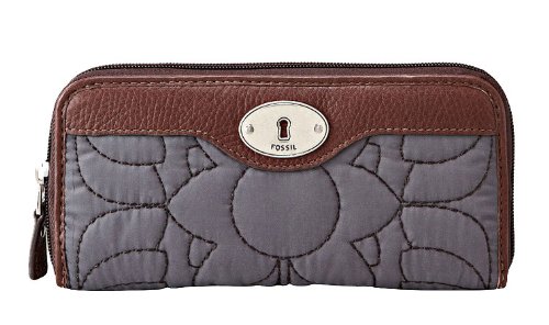 Fossil Key-per Zip Clutch-blue/grey SL3082