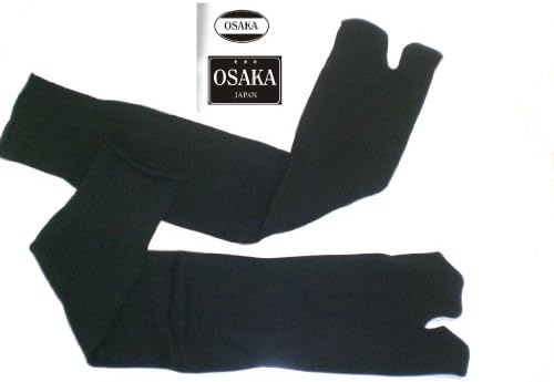 TABI SOCKS Osaka Japan, Japanese COTTON - (FLC) BLACK Adult