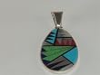 Navajo Indian Turquoise Eagle Dancer Pendant - PD-0067