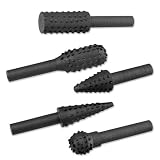 Buy 5pc Carbon Steel Rotary Rasp Files 1 4 Shank Die Grinders by HK