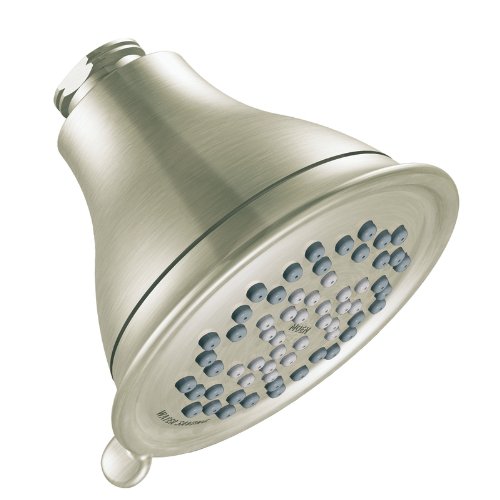 Moen 3233BN Envi Three-Function Eco-Performance Shower Head, Brushed Nickel