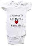 SOMEONE IN SAN MARINO LOVES ME - SAN MARINO BABY - Country Series - White, Blue or Pink Onesie / Baby T-shirt