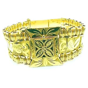 Vintage 14k Yellow Gold Watch Bracelet