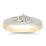 0.65 Carat Opulent Diamond Ring in 14K Yellow Gold