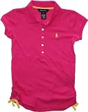 Ralph Lauren Girl's Ruched Polo (M(8/10), Grand Prix Pink)