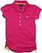 Ralph Lauren Girl's Ruched Polo (S(7), Grand Prix Pink)