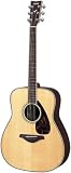 Yamaha FG730S Steel String Acoustic Guitar with Tobacco Brown Starburst Finish