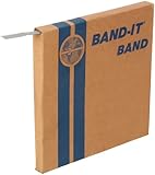 BAND-IT C30499 Galvanized Carbon Steel Band, 1/2" Width X 0.030" Thick, 100 Feet Roll