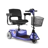 Power Scooters | Invacare Lynx L-3X 3-Wheel Compact Scooter: Color - Blue