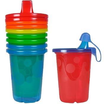 The First Years 5 Pack Take And Toss Spill Proof Cups, 10 Ounce