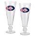 Detroit Pistons NBA 2pc Pilsner Glass Set with Basketball on stem - Oval Logo