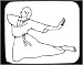 Decorated Mouse Pad with man, stance, 
