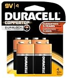 Duracell Coppertop Batteries, Alkaline, 9V, 4 ct.