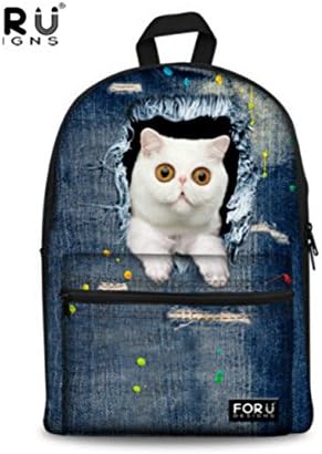 Preppy Style School Backpacks 3D Donuts Printing women Travel Rucksack - CA4911J