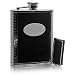 Aeropen Flask + Funnel + Money Clip - 3 Piece Set ( Black Bonded Leather Flask ) Model No. GFM-1206