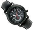 Ballistic Tornado Black Dial Black Leather Strap Watch