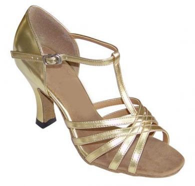 Wedding Shoes: Dancing Shoes - Ballroom or Latin Gold Dancing Shoe Tiffany-Featherlite Wedding Shoes-Featherlite Wedding Shoes: Dancing Shoes - Ballroom or Latin Gold Dancing Shoe Tiffany