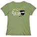 T-Shirt Woman Olive Green  My Border Collie Does Tricks !  Dog