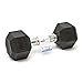 Body Sport 15lb Rubber Encased Hex Dumbbell