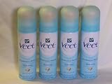 Lot / Pack of 4 ~ Veet SPRAY ON Hair Removal Mousse With Soft Sponge 6.4 oz each, 25.6 oz total!