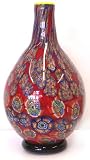 Murano Art Glass Millefiori Footed Vase A07