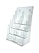 Deflecto 77441 Four-tier multi-compartment large size docuholder, 9-1/4x7x13-1/2, clear