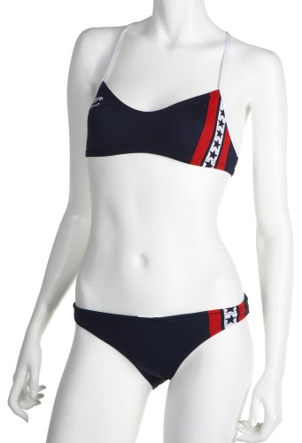 Speedo Women's Americana Endurance Stars & Stripes Flyback Two Piece Swimsuit