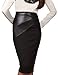 Just Quella Womens PU Pencil Leather Skirt 8006