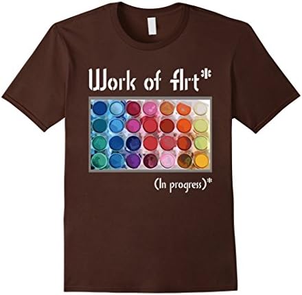 Men's Work Of Artist T shirt Medium Brown