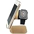 Apple Watch Stand, SySrion Apple Watch Charging Stand / Dock / Station / Platform iWatch Charging Stand Aluminum Build Cradle Holds For 2015 Apple Watch 38/42mm (Gold)