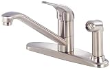Danze D403412SS Melrose Single-Handle Kitchen Faucet with Spray, Stainless Steel