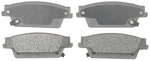 ACDelco 14D1020AM Advantage Semi-Metallic Rear Disc Brake Pad Set with Wear Sensor