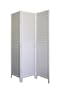 White 3 Panel Shutter Door Room Divider