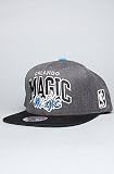 Mitchell & Ness The Orlando Magic Arch Logo G2 Snapback Hat in Gray,Hats for Men