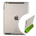 Rasfox Clear Smart Cover Workable TPU Gel Skin Back Case For Apple iPad 2 Generation + Rasfox Silver Stylus Pen For iPad 2