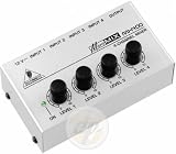BEHRINGER（ベリンガー） ウルトラローノイズ 4 チャンネルラインミキサー MX400-MICROMIX