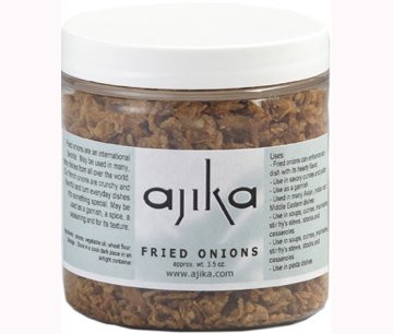 Ajika Fried Onions -3.5 oz. - 6 Packages by Indianfoodsco.com
