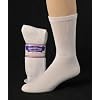 Diabetic Socks, Ultra Light, 12pair, Crew/White Size 10-13