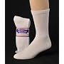Diabetic Socks, Ultra Light, 12pair, Crew/White Size 10-13