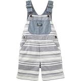 OSHKOSH(オシュコシュ) シャンブレーストライプショートオール ストライプ ボトムスショートパンツ 24ヶ月【並行輸入】