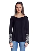 Paul Stragas Camiseta Manga Larga (Negro / Blanco)