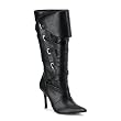Funtasma Women's BANDIT-120, 3 3/4" Strapped Pirate Knee Boot available in 2 colors