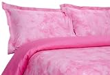 Elite Home Horizons Collection 300 Thread-Count 100-Percent Cotton Sateen Twin Size 2-Piece Duvet Set, Rose