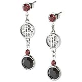 Houston Rockets Earrings NBA Logo w/ Team Colors