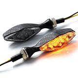 2 PCs Carbon Fiber Look Billet LED Turn Signals Indicators Light For Buell Blast... by OEM