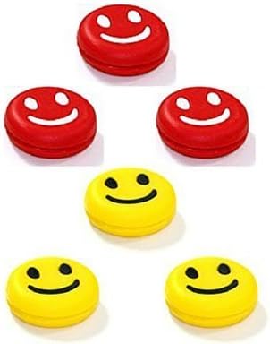 TA360 VibAway Vibration Dampeners (6 &amp; 3 Packs) for Tennis, Badminton, Racquetball &amp; Squash- Smiley Packs - Racket Shock Absorber - String Silencer