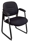Office Star EX184 MATCHING SLED BASE VISITORS CHAIR TO EX180 AND EX182 navy